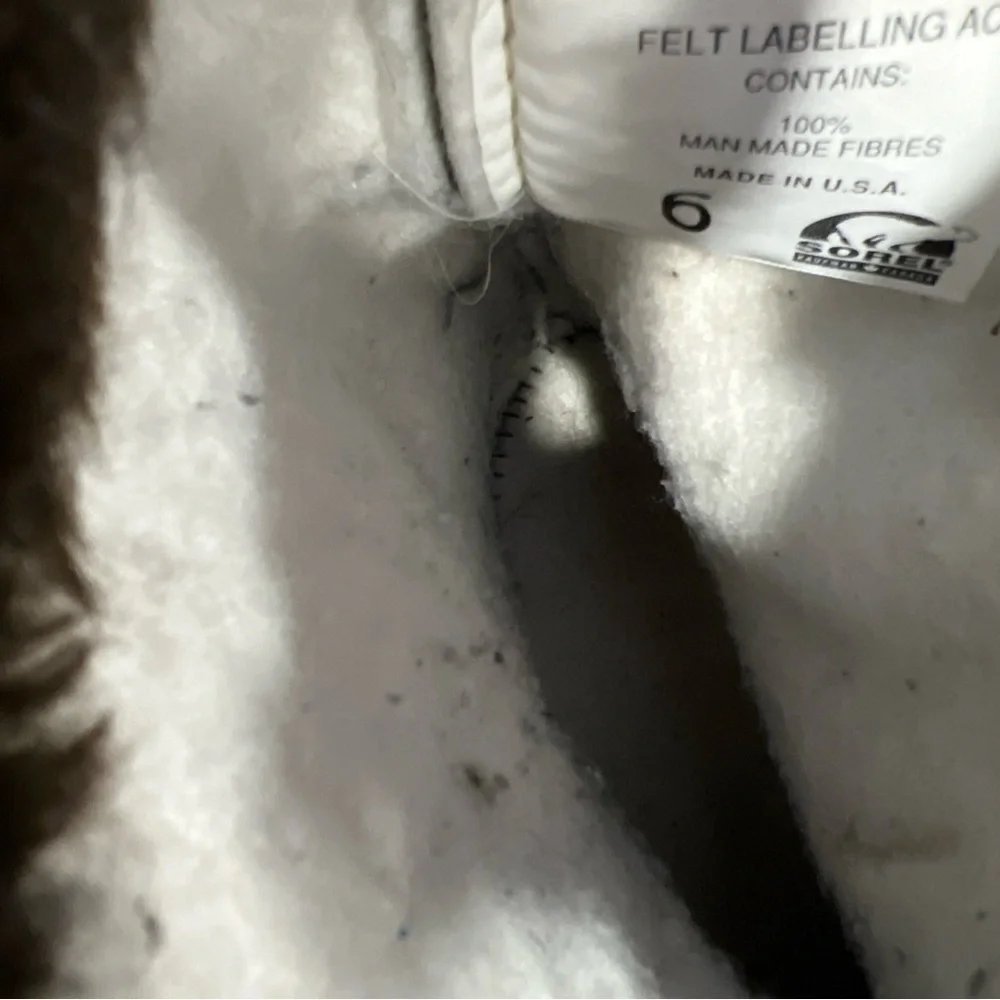 Sorel Badger Waterproof Winter Boots Women’s 6  Faux Fur Leather Rubber USA Made - Picture 9 of 11